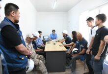 Елордалық құрылысшыларға есірткінің зияны мен еңбек қауіпсіздігі түсіндірілді