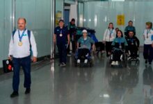 Пара нысана көздеу: Елорда әуежайында Әлем кубогы жүлдегерлерін қарсы алу