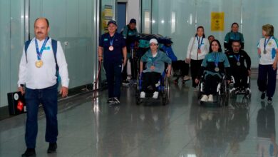 Пара нысана көздеу: Елорда әуежайында Әлем кубогы жүлдегерлерін қарсы алу