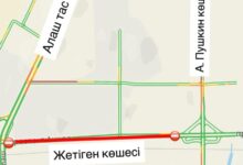 Жетіген көшесі: Астанада 21–23 тамызда жол жөндеуге байланысты ішінара жабылады