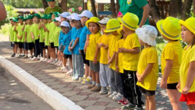 Астанада бірінші сыныпқа баратын балаларға жол қозғалысы ережесін іс жүзінде үйретілді