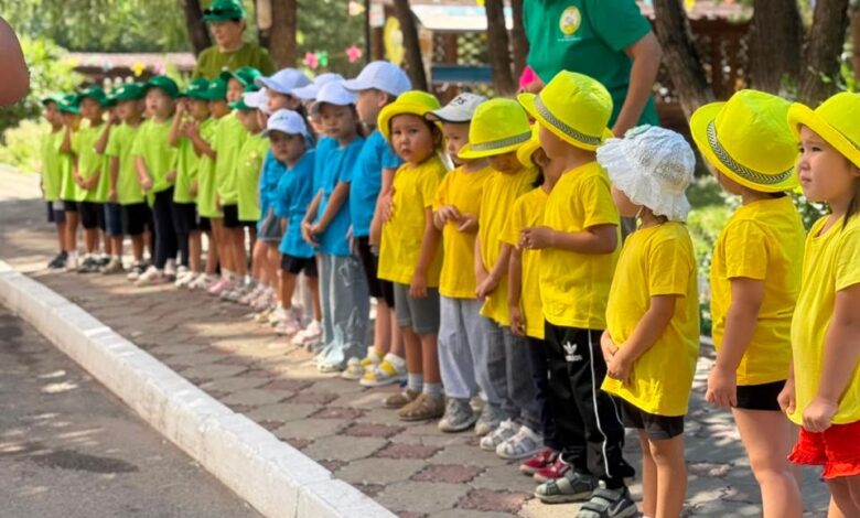 Астанада бірінші сыныпқа баратын балаларға жол қозғалысы ережесін іс жүзінде үйретілді