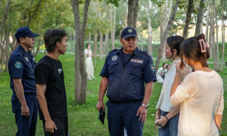 Заң мен тәртіп: елордалық саябақтарда «Таза Қазақстан» акциясы аясында рейдтер