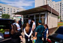 Сауда павильондары: Сарайшық ауданында тазалық пен заң талаптары тексерілді