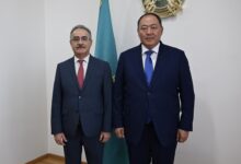 Әзербайжан елшісі Алимирзамин Алескеров Қазақстанның СІМ-іне сенім грамоталарын тапсырды