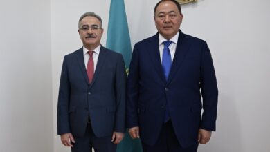 Әзербайжан елшісі Алимирзамин Алескеров Қазақстанның СІМ-іне сенім грамоталарын тапсырды