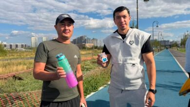 Заң мен тәртіп: Астанада 'Тәуелділікті спортқа айырбаста' акциясы жастарға ұсыныс жасады