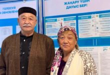 Астанада 55 жыл бірге тұрған жұбайлар №226 сайлау учаскесінде дауыс берді