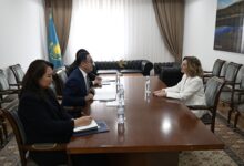 Қазақстан мен Грекия: СІМ бірінші орынбасары елші Антониа Кацуруды қабылдады