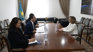 Қазақстан мен Грекия: СІМ бірінші орынбасары елші Антониа Кацуруды қабылдады