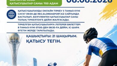 Астанада велошеру: 8 тамызда Спорт күніне орай жаппай шара өтеді