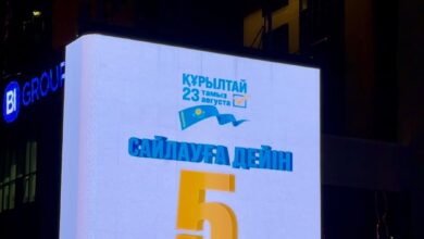 Кері санақ: Құрылтай депутаттарының сайлауы — 23 тамызға 5 күн қалды, елорда экрандарында көрсетілуде