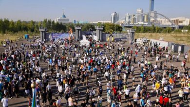 ALMATY RUN: Астанада 2,5 мыңнан астам адам Триатлон паркінде 6,2 км жүгірді