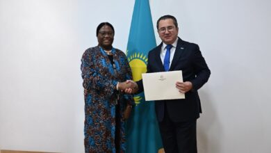 Намибия елшісі Қазақстанның СІМінде сенім грамоталарының көшірмелерін тапсырды