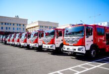 Астаналық ТЖД автопаркі 15 жаңа заманауи өрт сөндіру техникасымен толықты