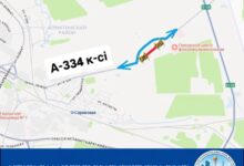 Астанада A-334 көшесінде көлік қозғалысы 29 қыркүйекке дейін уақытша жабылды