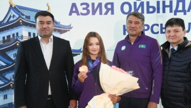 Азия ойындарында қола медаль: елордалық спортшы Эвелина Костенко қарсы алынды