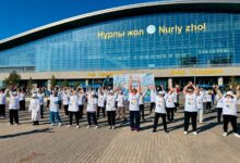 Белсенді өмір салты: Астанада Қарттар күніне орай қариялар флешмобы өтті