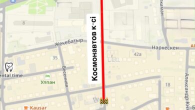Қосмонавтар көшесі: Астанада 26–27 қыркүйекте көлік қозғалысы толығымен жабылады