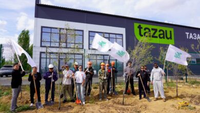 Таза Қазақстан: Астанада TAZAU қызметкерлері №1 Индустриялық паркта 70-тен астам ағаш отырғызды