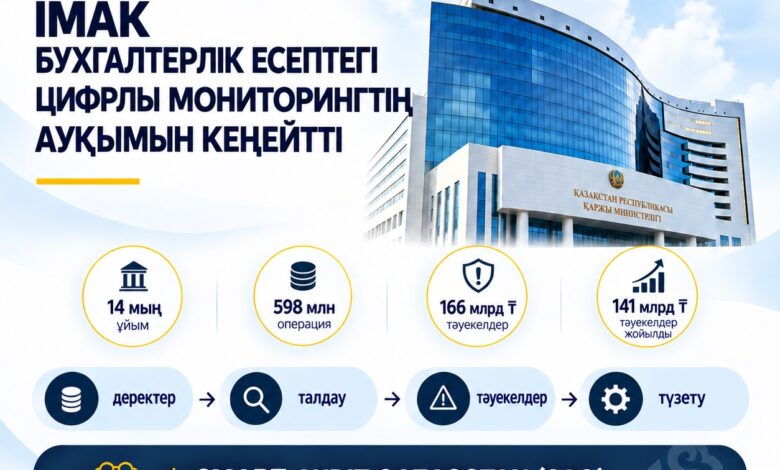ІМАК: бухгалтерлік есептегі цифрлы мониторингтің ауқымы кеңейді