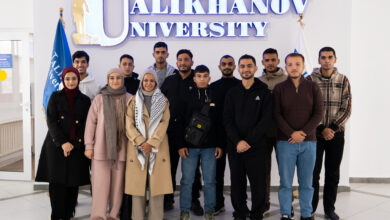 Ualikhanov University-де Палестинадан келген студенттер оқуға қабылданды