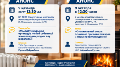 ҚР ТЖМ-де өрттердің алдын алу туралы брифинг өтеді