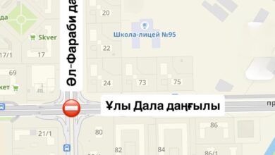 Астанада Улы Дала мен Әл-Фараби даңғылдарының қиылысы уақытша жабылады