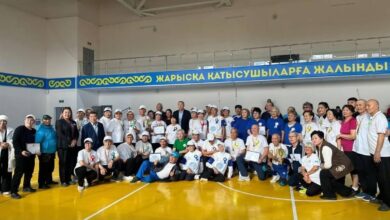 Астанада белсенді зейнеткерлер спорттық спартакиадада сайысты