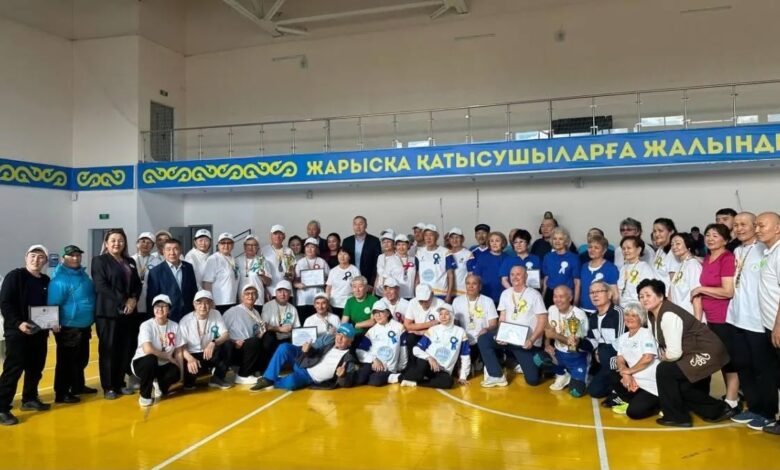 Астанада белсенді зейнеткерлер спорттық спартакиадада сайысты