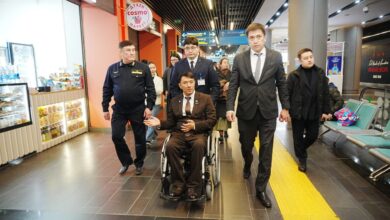 Теміржол вокзалында мүмкіндігі шектеулі жолаушыларға арнайы қызмет жетілдірілуде