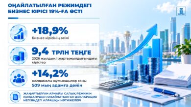 Жеңілдетілген декларация режімі: бизнестің табысы 18,9% — 9,4 трлн теңге өсті