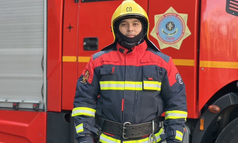 Өрт сөндіруші Саят Сыздықов: адам өмірін құтқару — ешбір сәтте тоқтамайтын міндет