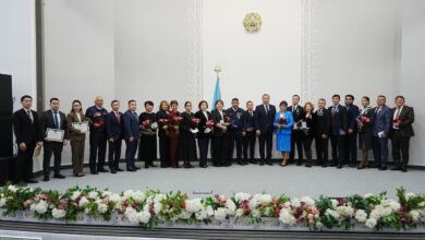 Көлік министрлігінде Республика күніне арналған салтанатты шара өтті