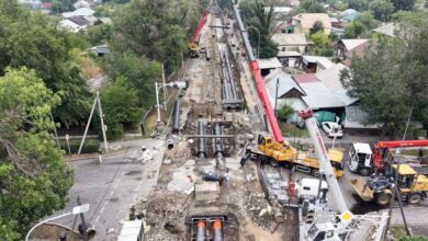 Талдықорғанда 4,5 шақырым жылу желісі жаңартылды
