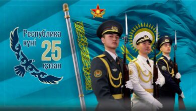 Қазақстанда Республика күніне орай әскери қызметшілер мен ардагерлер құттықталды