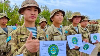 Қонаев гарнизонында 50 сарбаз үш айлық дайындықтан соң жүргізуші сертификатын алды
