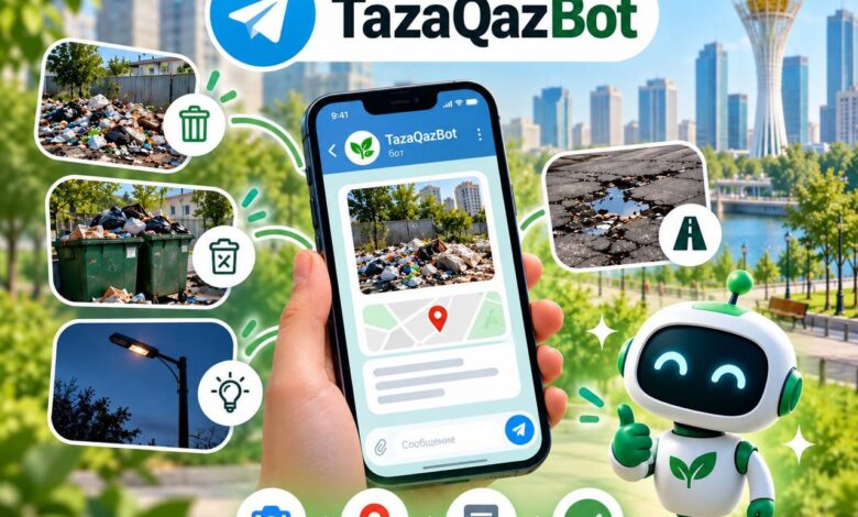 TazaQazBot – қалаларды абаттандыруға арналған цифрлық платформа