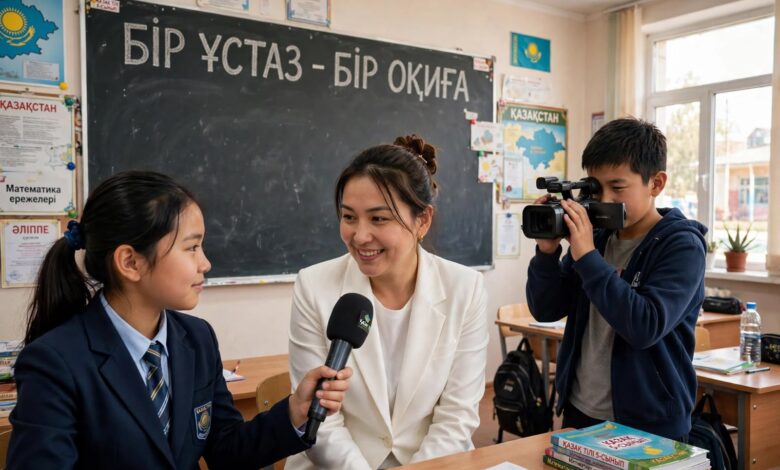 «Бір ұстаз – бір оқиға» бейнечелленджі Астанада мұғалімдер күні қарсаңында басталды