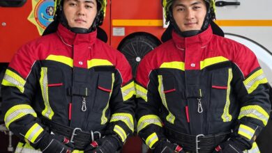 Өрт сөндіруші болған егіз Рымхановтардың кәсіби жолы