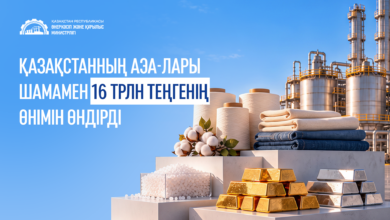 Арнайы экономикалық аймақтар 15,9 трлн теңге өнім өндірді