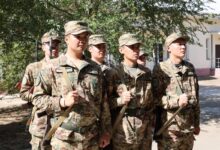 Ұлттық ұланда мерзімді қызмет: колледждің жеті фельдшер түлегі бір сапқа тұрды