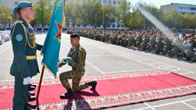 Қонаев гарнизонында 600-ге жуық десантшы мерзімді әскери қызметін аяқтады