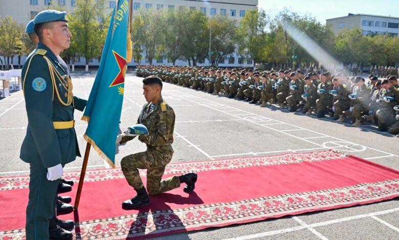 Қонаев гарнизонында 600-ге жуық десантшы мерзімді әскери қызметін аяқтады