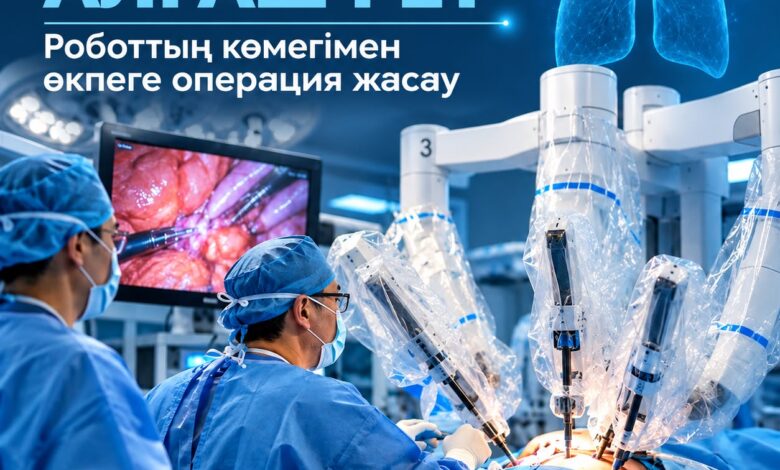 Қазақстанда алғашқы рет өкпе хирургиясында робот-ассистентті технология қолданылды