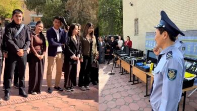 Түркістан облысы полициясы студенттерге криминалистік зертхананың жұмысын көрсетті