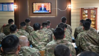 Қарулы күштер әскери қызметшілері Президент Жолдауын қолдады