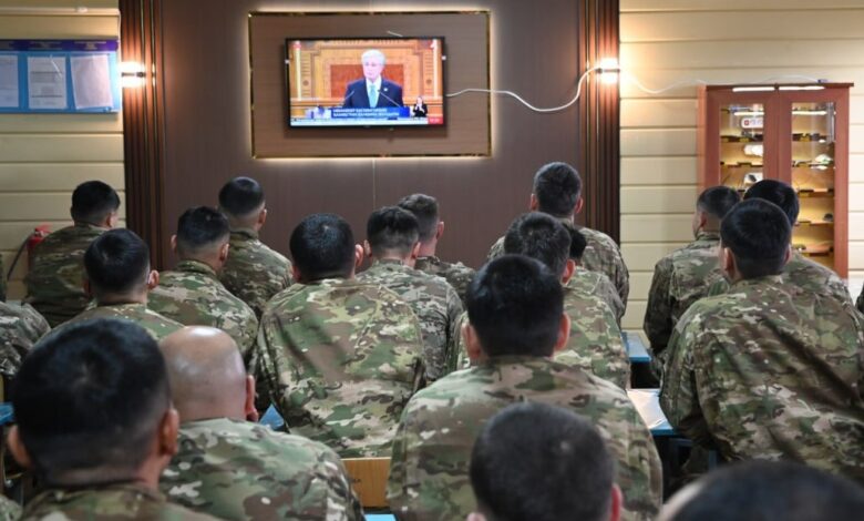 Қарулы күштер әскери қызметшілері Президент Жолдауын қолдады
