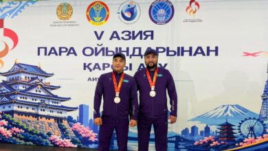 V Азия Пара ойындарының күміс жүлдегерлері Астанаға оралды
